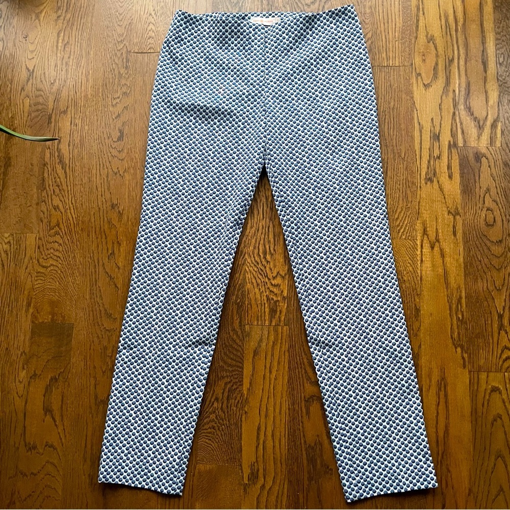 TORY BURCH Ankle Printed Pants polka Dot Navy Size 4
